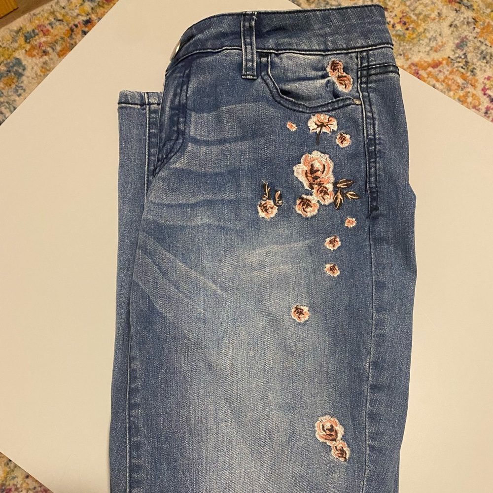 Tinseltown Blue Floral Denim
